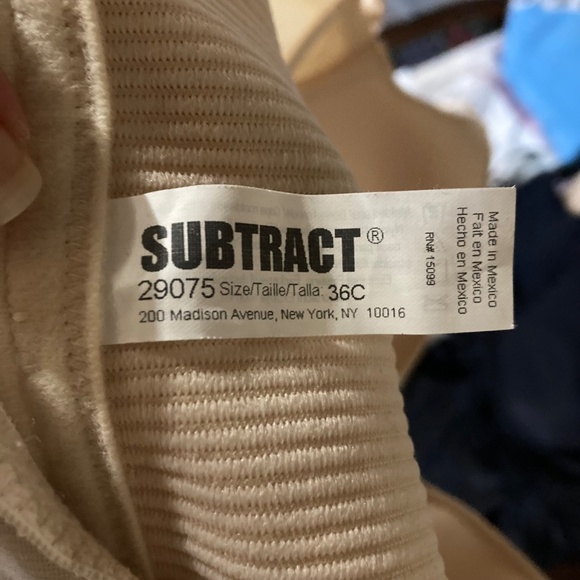 Subtract Longline Bra Bustier 36C, Beige - Picture 2 of 2